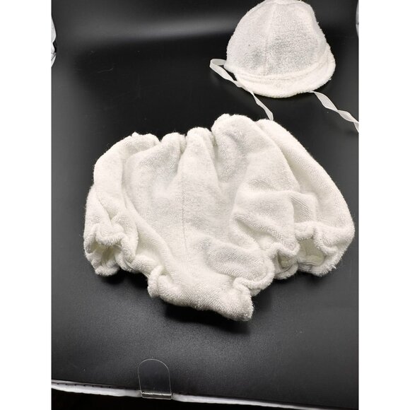 Cabbage Patch Kids Doll Preemie White Yellow Bunny Outfit Terry Cloth Complete - Picture 9 of 12